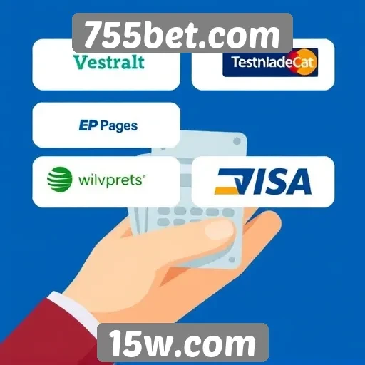 Métodos de pagamento disponíveis na 755bet